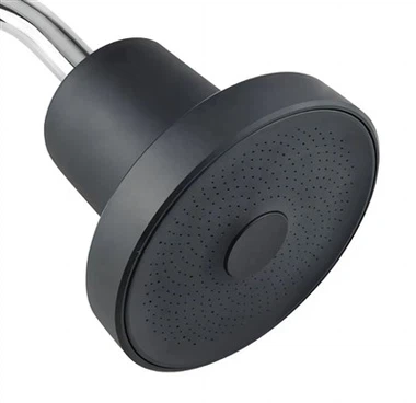 Cap de duș cu filtru negru de 6 inchi